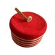 thumbnail image 1 of Cesta De Almacenamiento Redonda De Cuerda De Algodón Con Tapa, Vacía, Tejida, Para El Hogar, La Cocina, Aperitivos, Manzana, 1 of 5