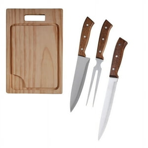 Set Parrilla 4 Piezas Acero Inoxidable Arthome Par09