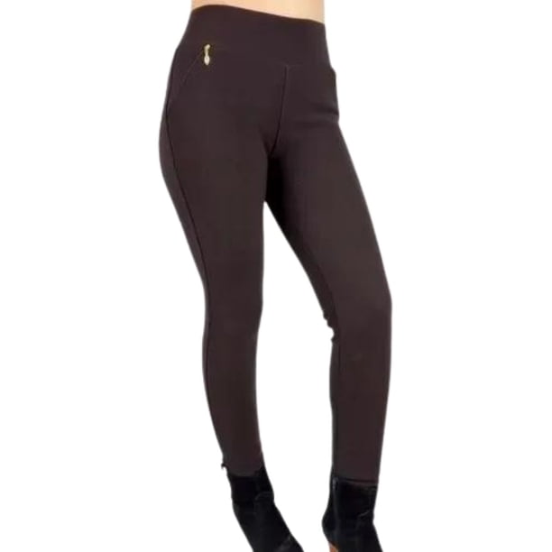 Pantalón Calza Mujer Invierno Forro Interior Piel Bolsillos Cierre H1