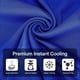 thumbnail image 3 of Toallas refrescantes de microfibra (paquete de 4) para aliviar el dolor de cuello, ideal para deportes, gimnasio, fitness, camping, ciclismo, senderismo, entrenamiento, golf, viajes (30 x 90 cm), 3 of 7