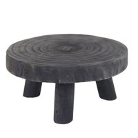 Magideal - Soporte De Exhibición De Plantas, Taburete Redondo Para Jardinería, Soporte Para Maceta, Soporte Para Maceta Para Interior, Oficina, Césped, Planta Al Negro M