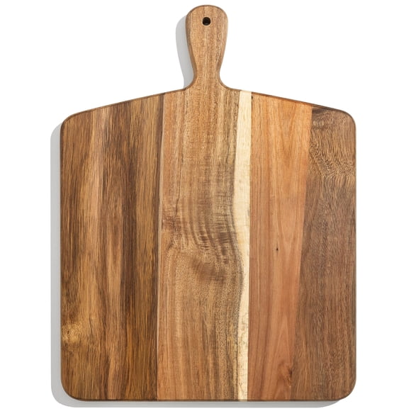 Tabla De Cortar De Madera De Acacia Con Mango 43 X 33 Cm