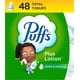 thumbnail image 1 of Loción Facial Tissue Puffs Plus, 48 pañuelos por caja cúbica, 1 of 7