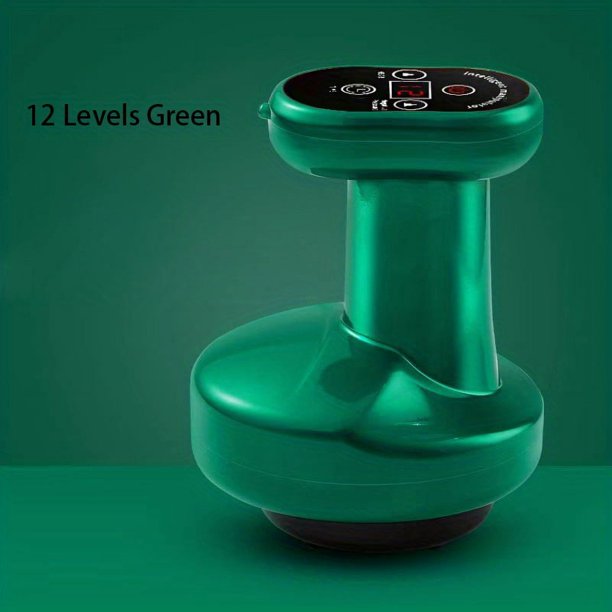 9/12 Levels Electric Cupping Massage Scraping Anti-Cellulite Body Massager Vacuum Cans Suction Cup IR Heating Fat Burner Reduce Puffiness