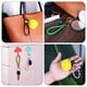 thumbnail image 5 of Uxcell PU Llavero con Correa de Cordón Tejido, Llavero de Cuero Trenzado, Negro 3 Paquetes, 5 of 5