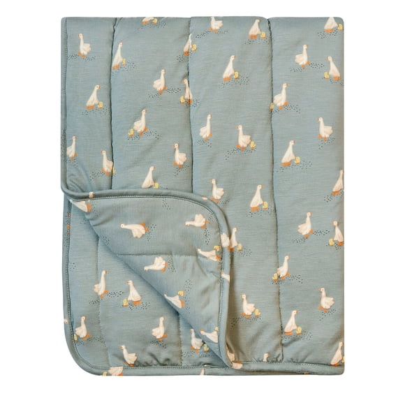 Manta Beba Modern Moments Quilted Slate Grey Goose