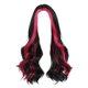 thumbnail image 2 of Peluca Rizada Ondulada Larga De 21 Pulgadas, Fibra Sintética, Elegante Para Citas, Boda, Fiesta, Rosa, Rojo, Resaltado, 2 of 5