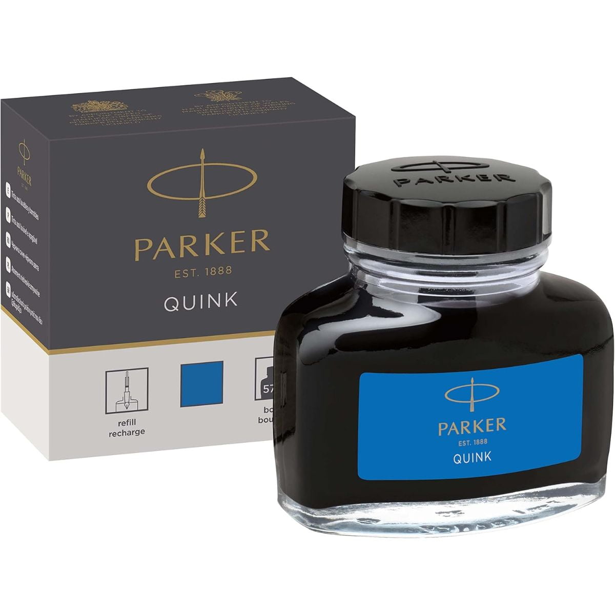 Tinta Para Pluma Parker Azul Frasco 57ml