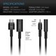 thumbnail image 5 of Cable de extensión AC Infinity UIS hembra a macho de 3 m para controlador AI+, 5 of 5