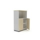 thumbnail image 2 of Gabinete Medio 2 Puertas Librero 80x40x120 Natura/Gris, 2 of 3
