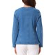 thumbnail image 3 of INSPIRE CHIC Chaquetas de Mezclilla de Mujer con Cuello Redondo y Botones, Manga Larga, Talla XS, Azul, 3 of 6
