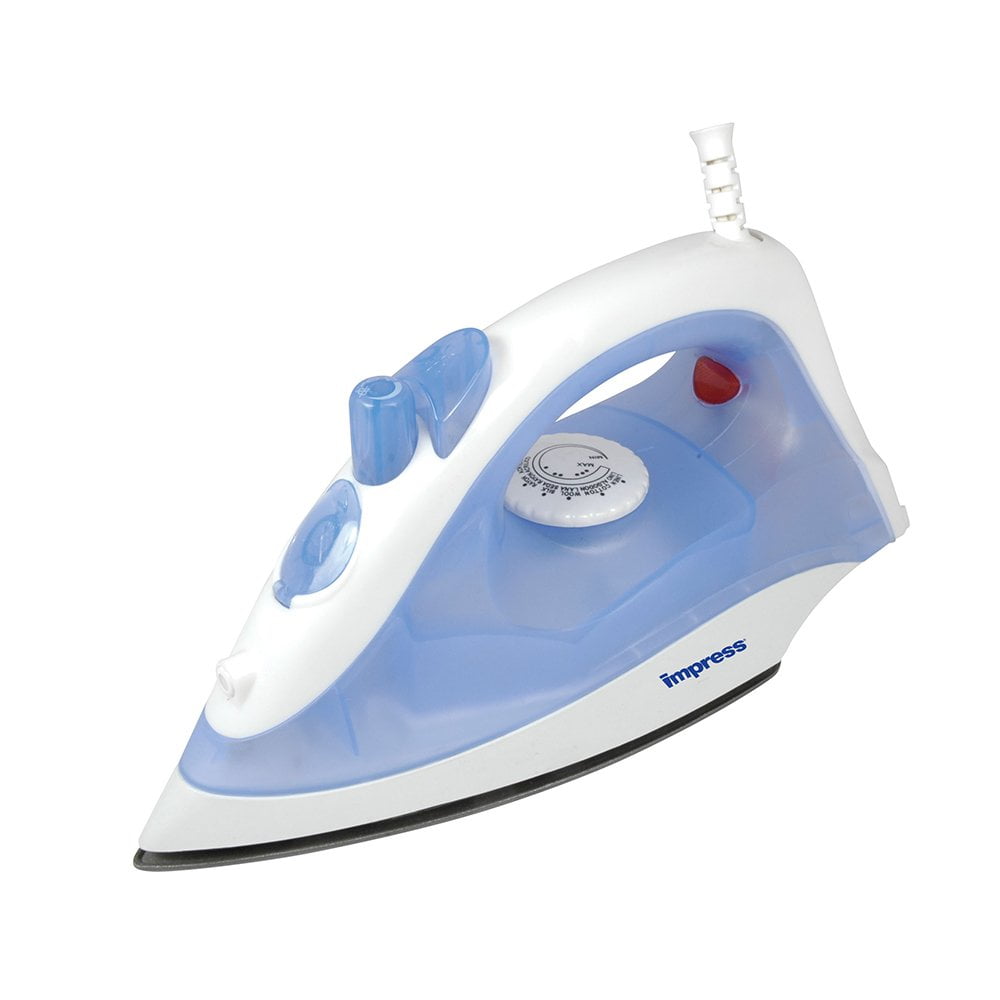 Plancha Para Ropa Impress Basic Antiadherente Compacta 1200 W Azul