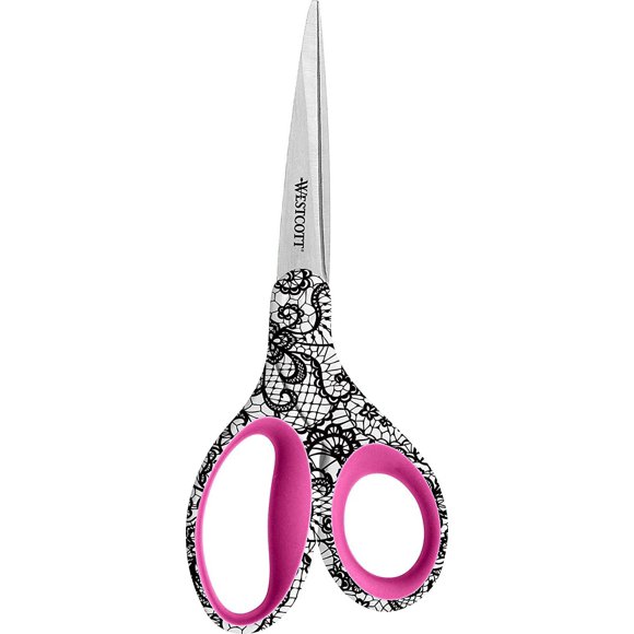 Tijeras Westcott 20 cm con patrón de encaje