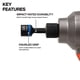thumbnail image 4 of Juego de puntas para tuercas Klein Tools 32925S magnéticas de 5 piezas, 4 of 4