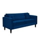 thumbnail image 2 of Sofa New Retro 3c + 2 Pouf Felpa 00 Azul Marino, 2 of 6
