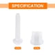 thumbnail image 3 of Uxcell 8 piezas de tornillos de bisagras para asiento de inodoro, tornillo de perno de bisagra de asiento de inodoro de plástico universal blanco, 3 of 6