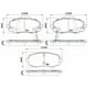 thumbnail image 2 of Pastillas Freno para auto Hyundai Genesis 2013-2016 Delantero, 2 of 4