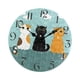 thumbnail image 4 of Reloj De Pared Divertido Con Diseño De Gato, Reloj De Pared Rústico Y Silencioso Para Interior, Dormitorio, Sala De Estar, Estilo C, 4 of 5