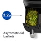 thumbnail image 3 of Freidora de Aire Philips Serie 3000 con Doble Canasta 9.5 qt Negra, 3 of 4