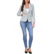 thumbnail image 2 of INSPIRE CHIC Blazers para Mujeres Regreso a Clases Conjunto de Maestra Casual de Negocios Chaqueta de Trabajo de Oficina de Un Botón con Hombreras XS Gris, 2 of 6