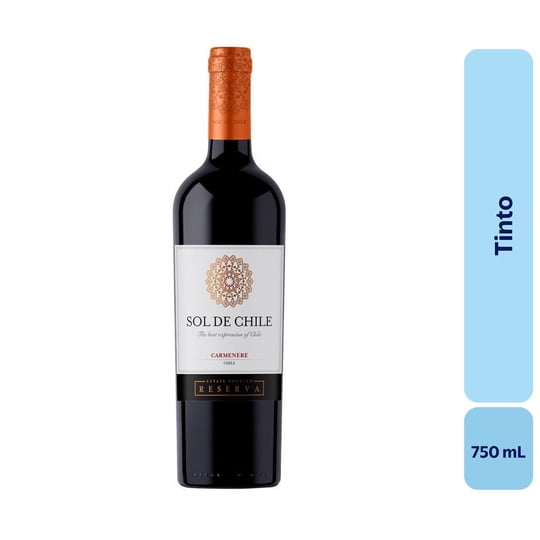 Vino Tinto Botella 750 mL Sol De Chile