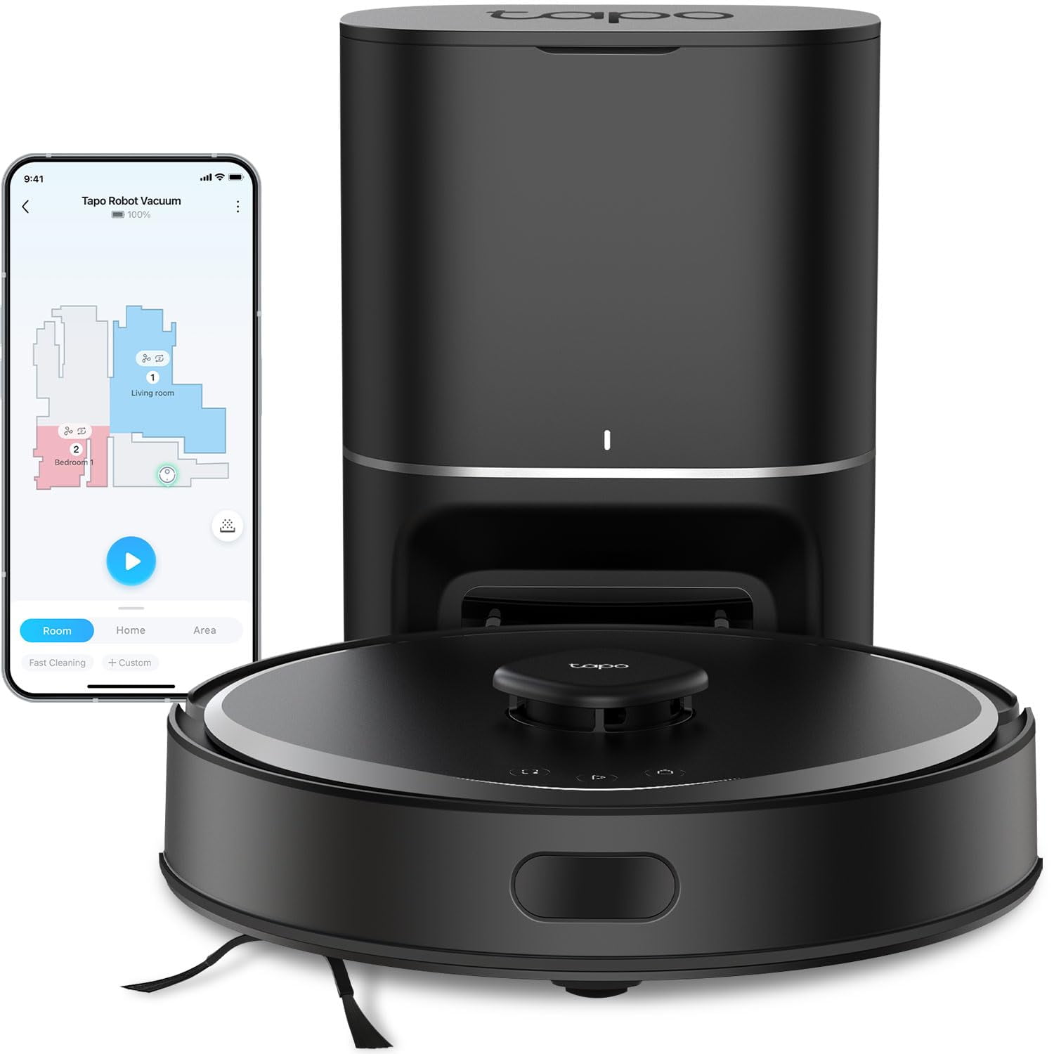 Robot Aspirador Y Trapeador Tapo Rv30 Max Plus Con Muelle De Vaciado Automático