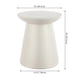 thumbnail image 5 of Mesa auxiliar exterior JONATHAN Y Hollie de 46 cm color crema, 5 of 8