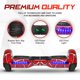 thumbnail image 5 of Hover Board EMAXUSA Spider-Pattern con Bluetooth de 6.5 pulgadas, color rojo, 5 of 9