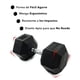 thumbnail image 5 of Mancuerna Hexagonal 35 Kg Negro, 5 of 6