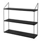 thumbnail image 3 of Repisa 3 Niveles 60X15X54 Cm Metal Base Madera Negra, 3 of 3