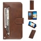 thumbnail image 1 of Funda con Cremallera para Samsung Galaxy Note 8, Carcasa Cartera de Cuero PU con Soporte y Tarjetero, 1 of 5