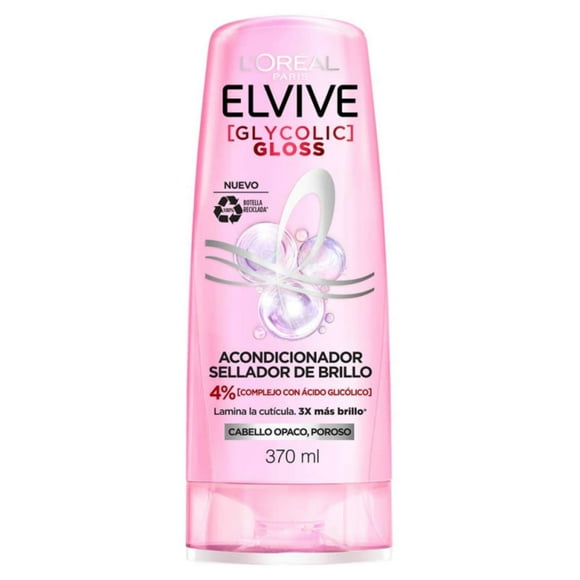 Acondicionador Elvive Glycolic Gloss, 370 ml