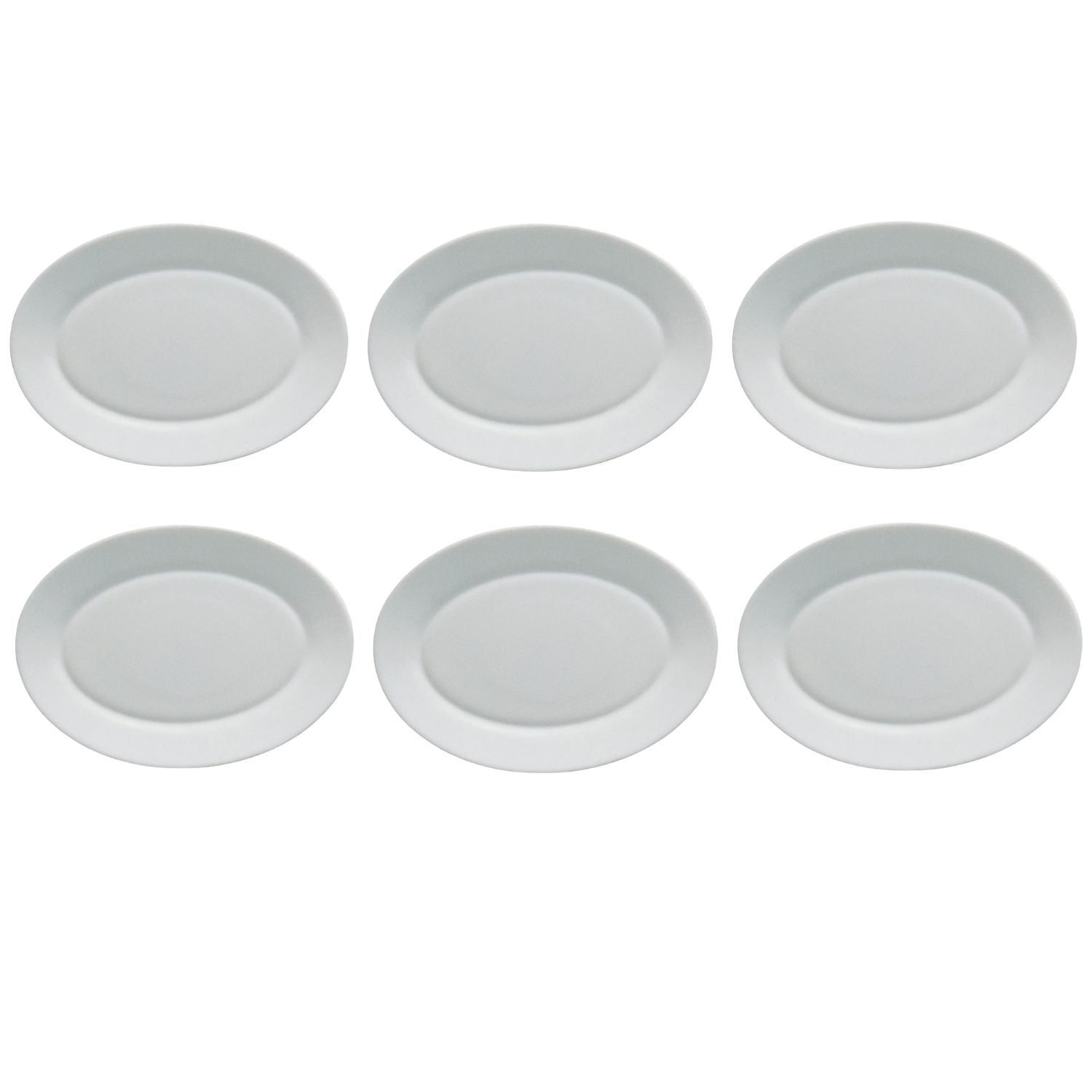 Set 6 Fuente Ovalada 22cm Porcelana Blanco Bormioli Rocco