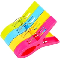 Xinqihang - Paquete De 4, Pinzas Para Toallas De Playa, Pinzas De Plástico, Pinzas Para Toallas De Camping, Pinzas Para Toallas De Piscina, Pinzas Para Toallas De Playa, Mantas, Tumbonas De Piscina, Crucero.