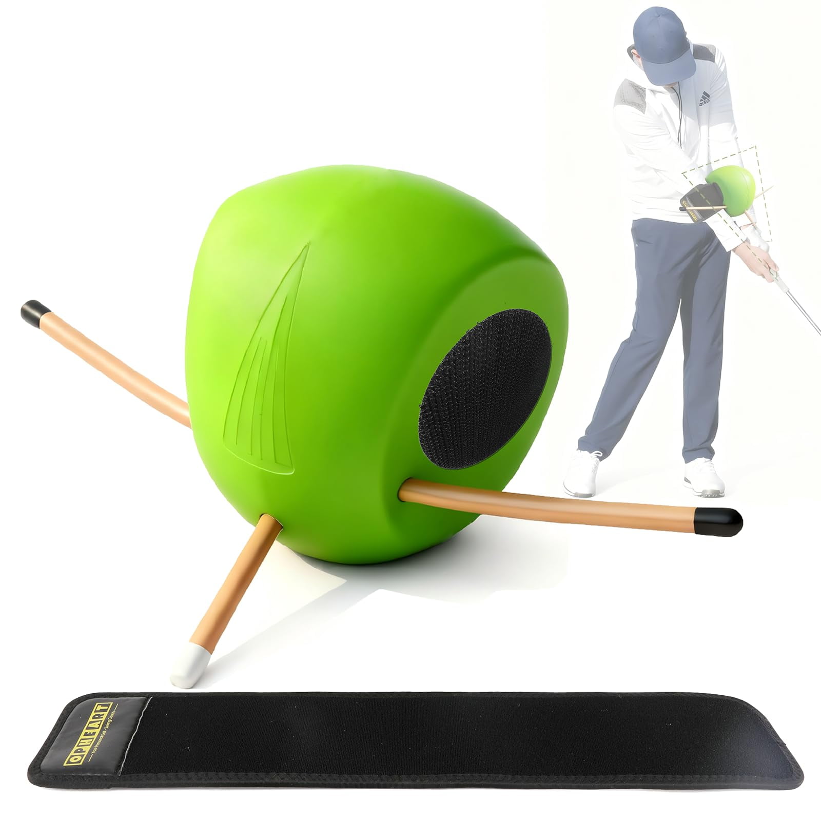 Ayuda Para Entrenamiento De Golf Opheart The Connector Con Correa De Velcro