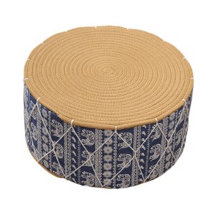 Magideal - Cojín De Suelo Para Sentarse, Cómodo Cojín De Meditación Tradicional, Almohada De Asiento Para Apartamento, Decoración Para Sala De Estar Y Dormitorio Elefante De Color Azul