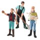 thumbnail image 2 of 3pcs Modelo Farmer Figures Worker Placement Miniatura Exhibición Decoración, 2 of 5