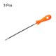 thumbnail image 3 of Uxcell 3pcs Lima para Motosierra 11/64"(4.5mm) Acero Cromado Doble Corte Raspado Redondo con Mango de Plástico para Pulido de Motosierra, 3 of 7