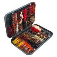 Magideal - Cebos Artificiales De Pesca Con Mosca, Regalos Del Día Del Padre, Cebos De Pesca Con Mosca De Alta Simulación, Juego De Señuelos De Pesca Con Mosca, 120 Piezas