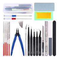 Genérico - Kit 26 De Maquetas, Modeler Basic Tools Hobby Con Caja