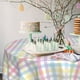 thumbnail image 3 of Mantel redondo impermeable SuQKXCo 152 cm a cuadros para Pascua, 3 of 7