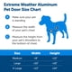 thumbnail image 5 of Puerta para perros PetSafe Extreme Weather de aluminio, grande, blanca, 5 of 6