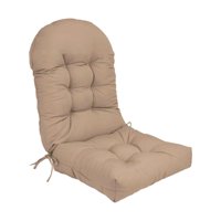 Ioensy - Cojín De Respaldo Alto Para Patio, Sólido, Para Muebles, Interior Y Exterior, Mecedora, Color Caqui