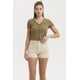 thumbnail image 1 of Polera Mujer Aplicación Vuelos Abotonado Verde Claro, 1 of 4