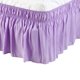 thumbnail image 2 of suxuMhao Faldas para Cama, Falda para Cama Twin de 15in, Falda con Volantes para Dormitorio, Falda para Cama de Mezcla Suave de Microfibra-algodón, Falda para Cama Morado Claro, Volante Antipolvo de, 2 of 3