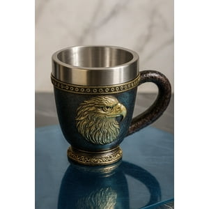 Tazon - Taza Termica De Acero Con Diseño De Aguila En Relieve