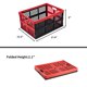 thumbnail image 3 of Caja de Almacenamiento Aebeky 30 L Plegable Pack de 3 Negro y Rojo, 3 of 8