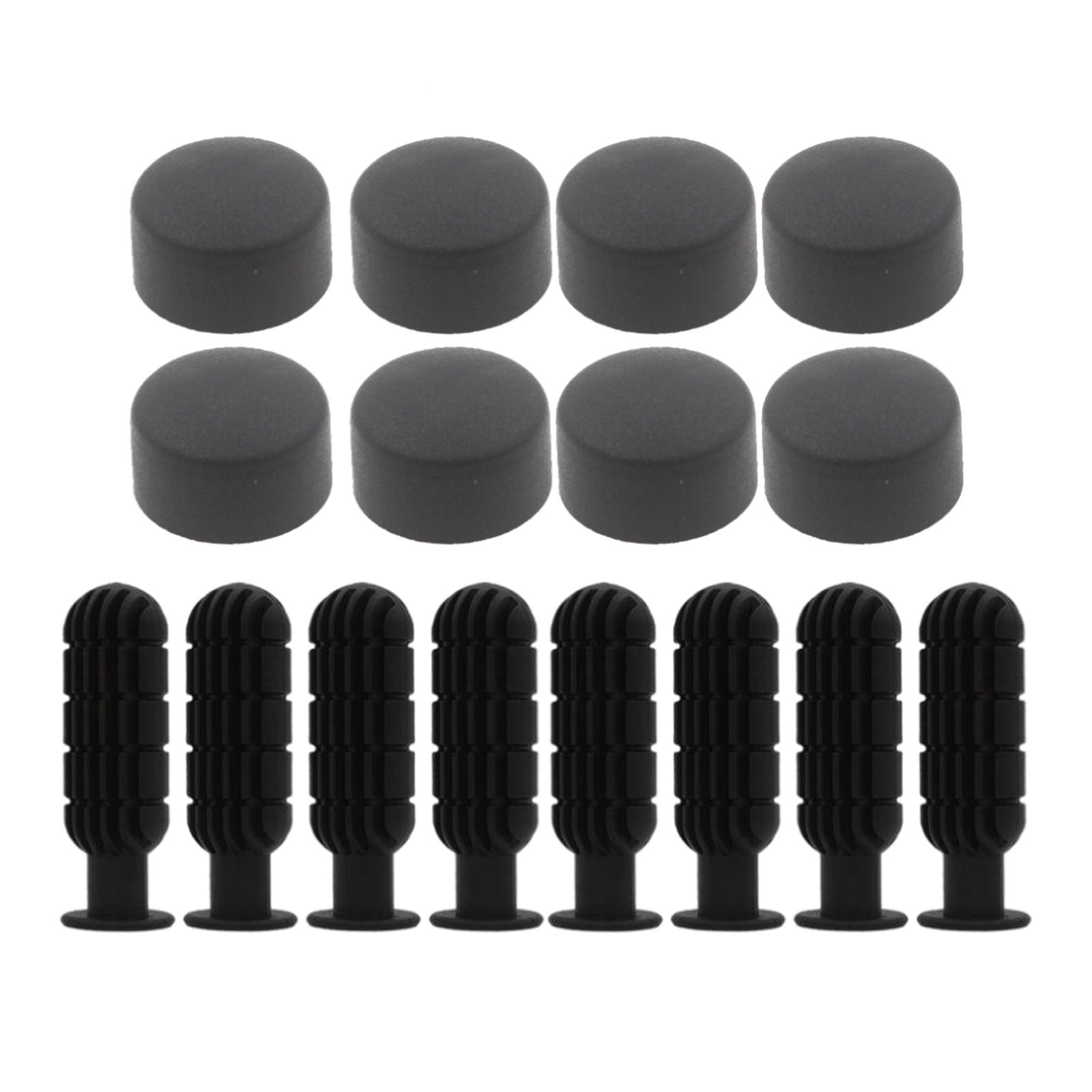 Ioensy - 8 Pares De Empuñaduras De Mango De Juego De Fútbol De Mesa Y Tapones De Extremo