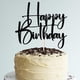 thumbnail image 2 of Topper para pastel Gtseryeio negro con brillo Happy Birthday, 2 of 8