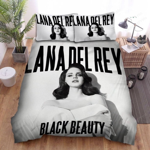 Lana Del Rey Black Beauty Duvet Cover Bedding Set All s Pillow Cases3-Piece Bedding Set (1 Duvet Cover + 2 Pillow Shams)